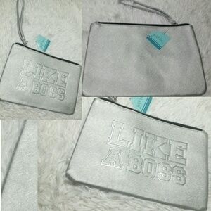 Just Be "Like A Boss" Faux Leather Wristlet